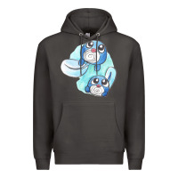 Smoke poliwag watercolor Premium Hoodie - linhVisuals