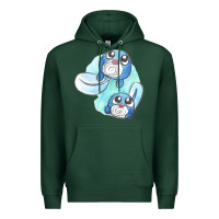 Sports Green poliwag watercolor Premium Hoodie - linhVisuals