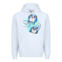 White poliwag watercolor Premium Hoodie - linhVisuals