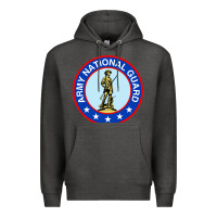 Charcoal Heather army national guard Premium Hoodie - linhVisuals