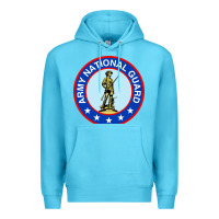Ocean Blue army national guard Premium Hoodie - linhVisuals