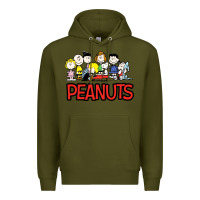 Army Green peanuts animation Premium Hoodie - linhVisuals