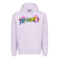 Lilac trasher Premium Hoodie - linhVisuals