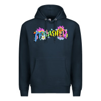 Navy trasher Premium Hoodie - linhVisuals