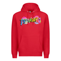 Red trasher Premium Hoodie - linhVisuals