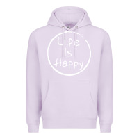 Lilac life is happy Premium Hoodie - linhVisuals