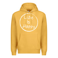 Mustard life is happy Premium Hoodie - linhVisuals