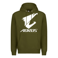 Army Green papan ibu gigabyte aorus yang lagi baru Premium Hoodie - linhVisuals