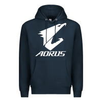 Navy papan ibu gigabyte aorus yang lagi baru Premium Hoodie - linhVisuals