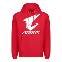 Red papan ibu gigabyte aorus yang lagi baru Premium Hoodie - linhVisuals