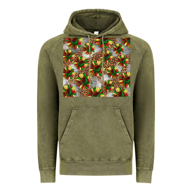 Juneteenth Sunflowers Vintage Hoodie by BarkalooDesign | Teevron