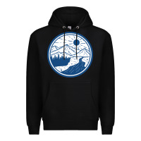 Black River Mountain Badge Premium Hoodie - linhVisuals