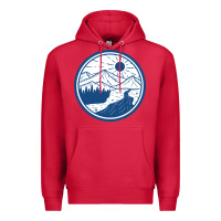 Cardinal River Mountain Badge Premium Hoodie - linhVisuals