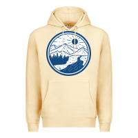 Pina Colada River Mountain Badge Premium Hoodie - linhVisuals