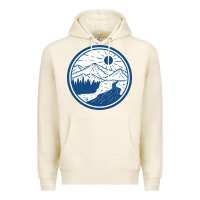 Tofu River Mountain Badge Premium Hoodie - linhVisuals