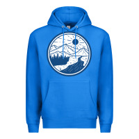 True Royal River Mountain Badge Premium Hoodie - linhVisuals