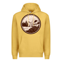 Antique Gold River Forest Brown Premium Hoodie - linhVisuals