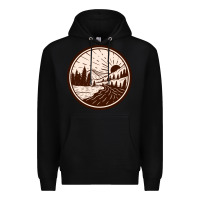 Black River Forest Brown Premium Hoodie - linhVisuals