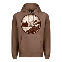 Chestnut River Forest Brown Premium Hoodie - linhVisuals