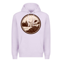 Lilac River Forest Brown Premium Hoodie - linhVisuals