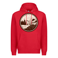 Red River Forest Brown Premium Hoodie - linhVisuals