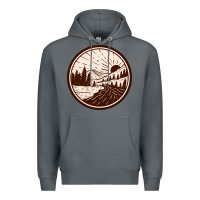 Rock River Forest Brown Premium Hoodie - linhVisuals