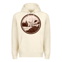 Sandshell River Forest Brown Premium Hoodie - linhVisuals