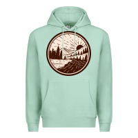 Seafoam River Forest Brown Premium Hoodie - linhVisuals