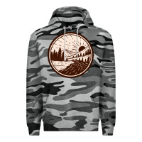 Slate Camo River Forest Brown Premium Hoodie - linhVisuals