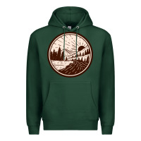 River Forest Brown Premium Hoodie | Teevron