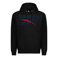 Black ree-bok-vector-art Premium Hoodie - linhVisuals