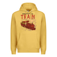 Antique Gold Whiskey Train Premium Hoodie - linhVisuals