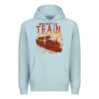 Blue Mist Whiskey Train Premium Hoodie - linhVisuals