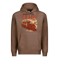 Chestnut Whiskey Train Premium Hoodie - linhVisuals