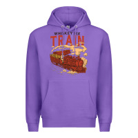 Purple Whiskey Train Premium Hoodie - linhVisuals