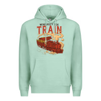 Seafoam Whiskey Train Premium Hoodie - linhVisuals