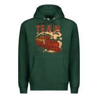 Sports Green Whiskey Train Premium Hoodie - linhVisuals