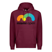 Burgundy miami open Premium Hoodie - linhVisuals