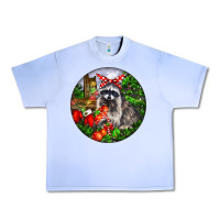 Grape Ice Christmas Raccoon Urban Heavy Tee - LillyAllenDesigns