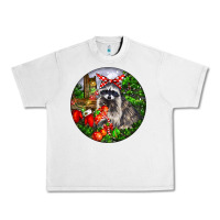 Lunar Rock Christmas Raccoon Urban Heavy Tee - LillyAllenDesigns