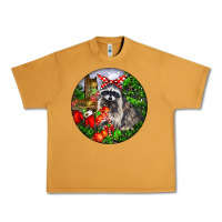 Christmas Raccoon Urban Heavy Tee | Teevron