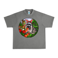 Tornado Christmas Raccoon Urban Heavy Tee - LillyAllenDesigns