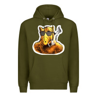 Army Green Alf Premium Hoodie - linhVisuals