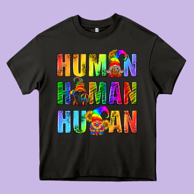 Human Pride Lgbt Heavy Core Tee Designed By Bundleandbundleshop