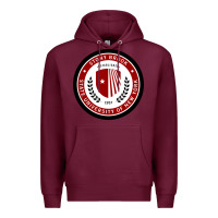 Burgundy Stony Brook University Premium Hoodie - linhVisuals