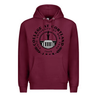 Burgundy Suny Cortland Premium Hoodie - linhVisuals