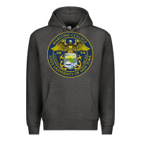 Charcoal Heather Suny Maritime Full Color Premium Hoodie - linhVisuals