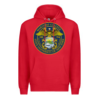 Red Suny Maritime Full Color Premium Hoodie - linhVisuals