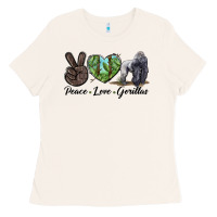 Bone Peace Love Gorillas Ladies Tee - LillyAllenDesigns