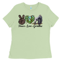 Matcha Peace Love Gorillas Ladies Tee - LillyAllenDesigns